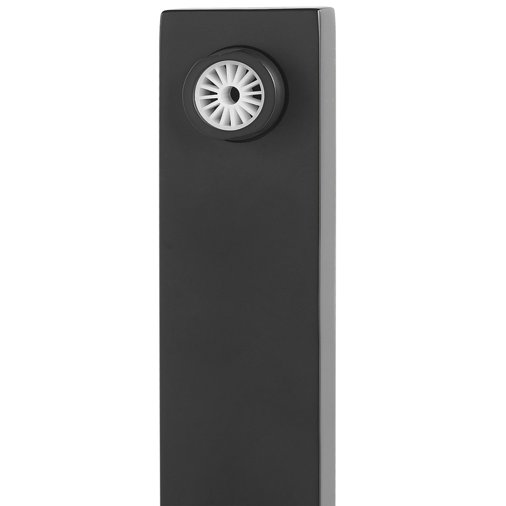 Miscelatore vasca da bagno freestanding Kit doccia rubinetto Nero montato a pavimento