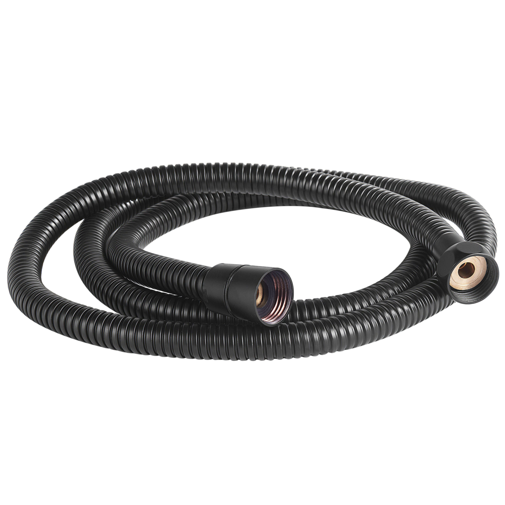 Miscelatore vasca da bagno freestanding Kit doccia rubinetto Nero montato a pavimento