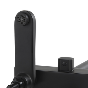 Miscelatore Set Doccia Ottone Nero con Funzione Pioggia Finitura Opaca Glamour Modern