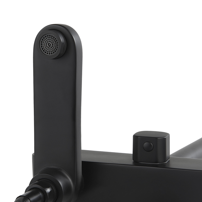 Miscelatore Set Doccia Ottone Nero con Funzione Pioggia Finitura Opaca Glamour Modern