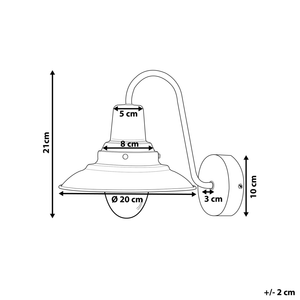 Lampada da parete in metallo color rame Applique stile industriale contemporaneo soggiorno camera da letto