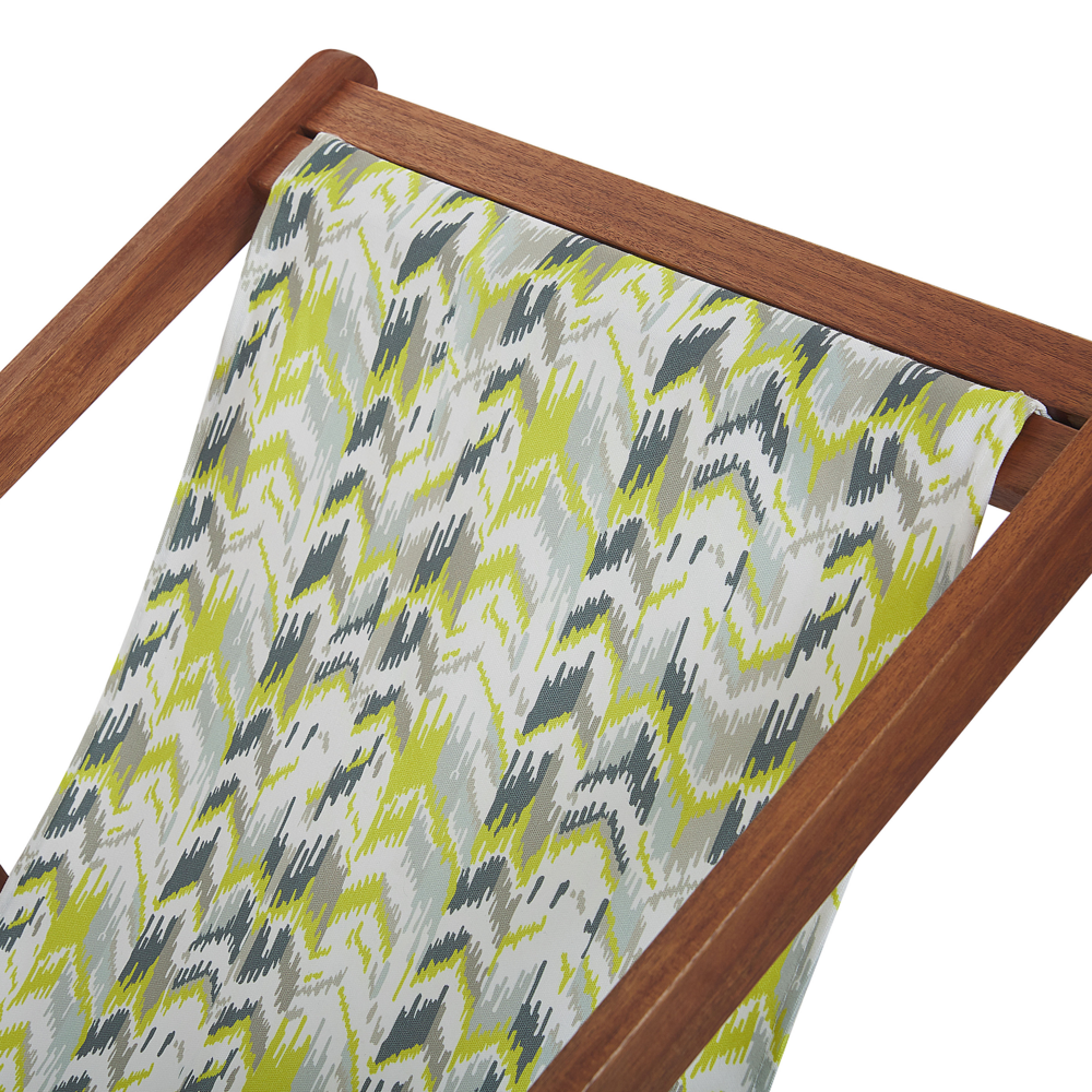 Set di 2 tessuti di ricambio per lettini prendisole amaca con imbracatura in poliestere giallo e grigio