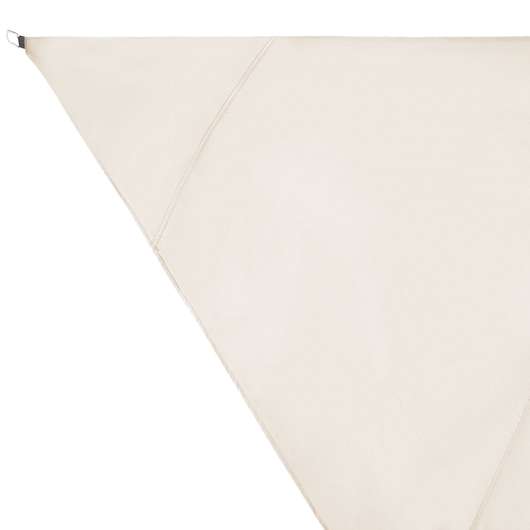 Tenda a vela per esterno da giardino veranda tendalino protezione solare triangolo 3 x 3 x 3 m resistente ai raggi UV dell'acqua beige