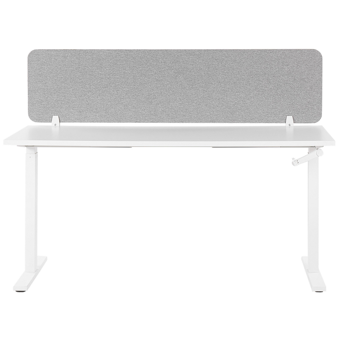 Pannello Divisorio Grigio Chiaro Fonoassorbente 160 x 40 cm in Plastica PET