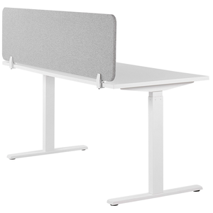 Pannello Divisorio Grigio Chiaro Fonoassorbente 160 x 40 cm in Plastica PET