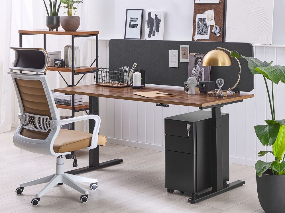 Pannello Divisorio Grigio Scuro Fonoassorbente 160 x 40 cm in Plastica PET