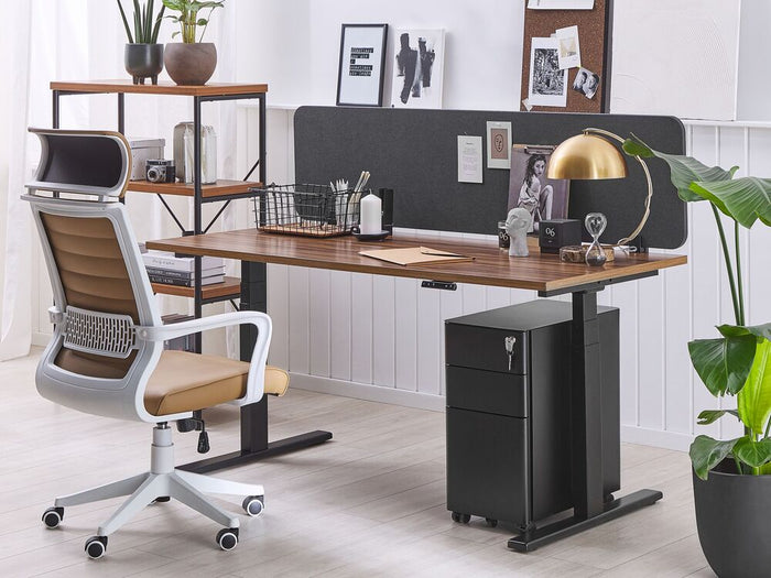 Pannello Divisorio Grigio Scuro Fonoassorbente 160 x 40 cm in Plastica PET