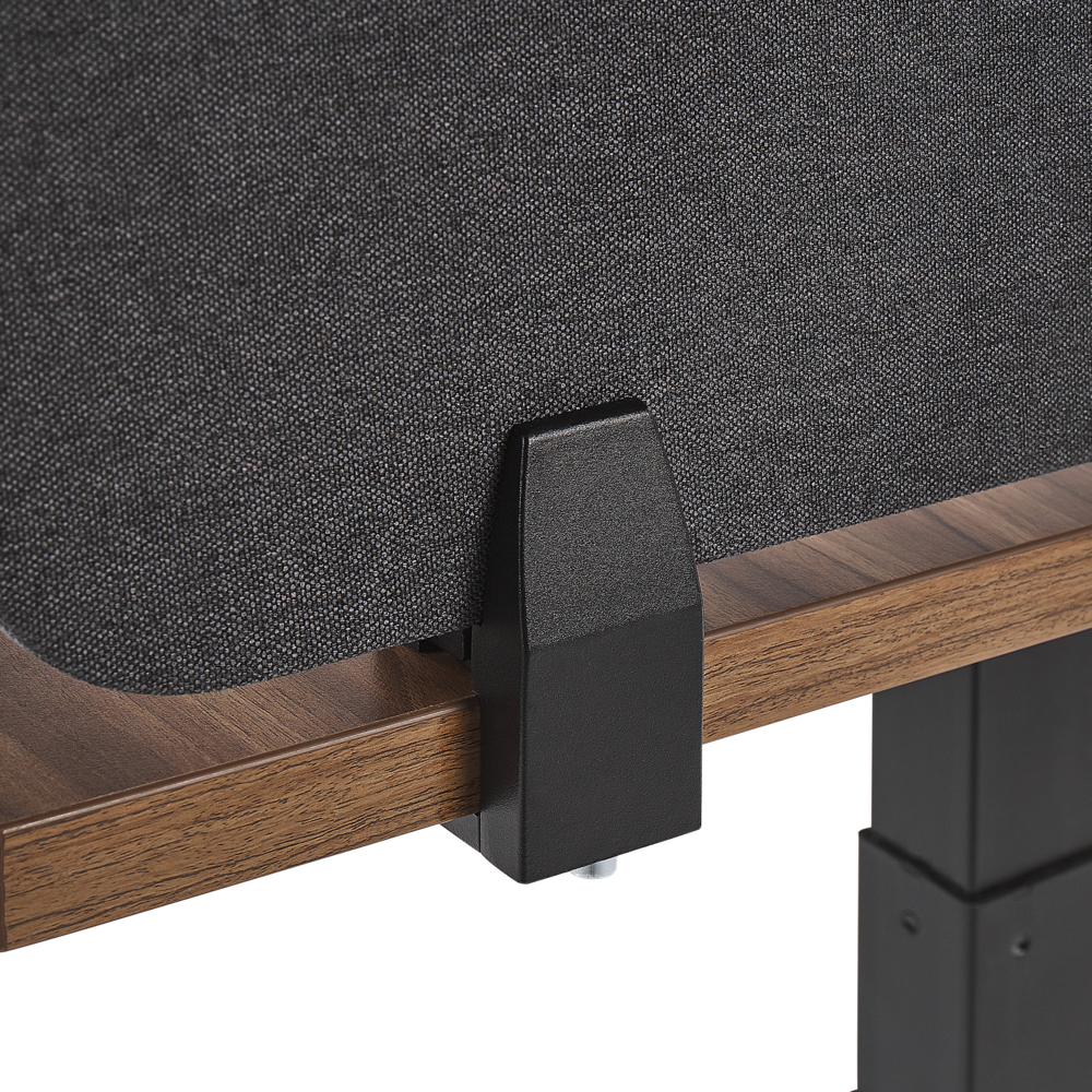 Pannello Divisorio Grigio Scuro Fonoassorbente 160 x 40 cm in Plastica PET