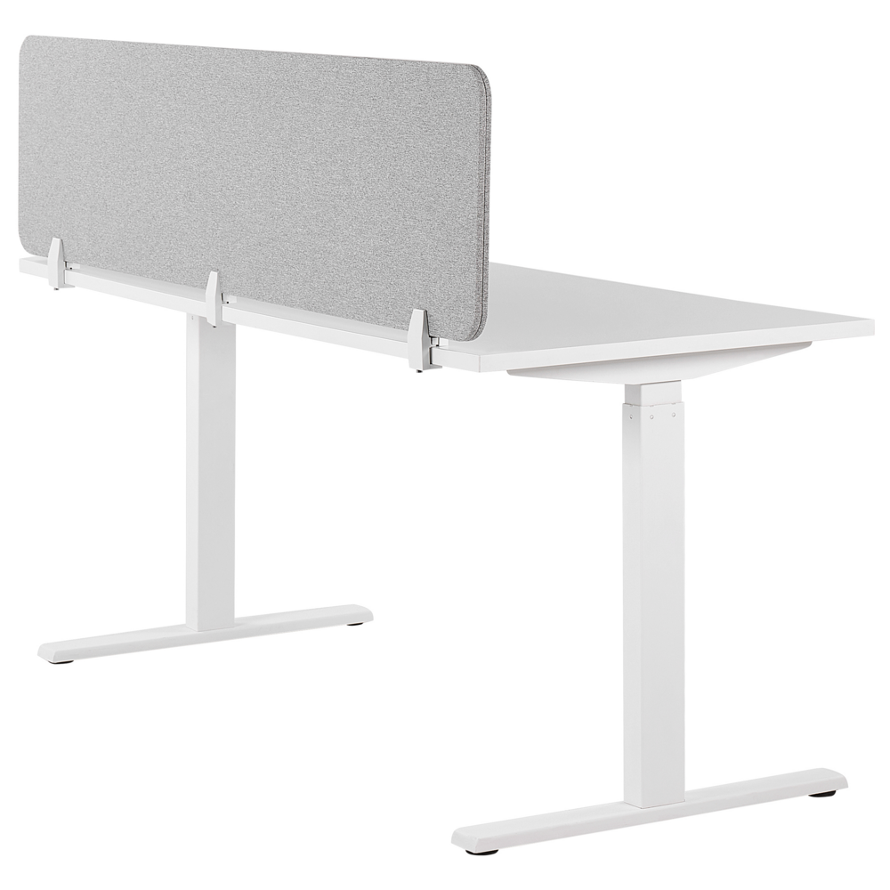 Pannello Divisorio Grigio Chiaro Fonoassorbente 180 x 40 cm in Plastica PET