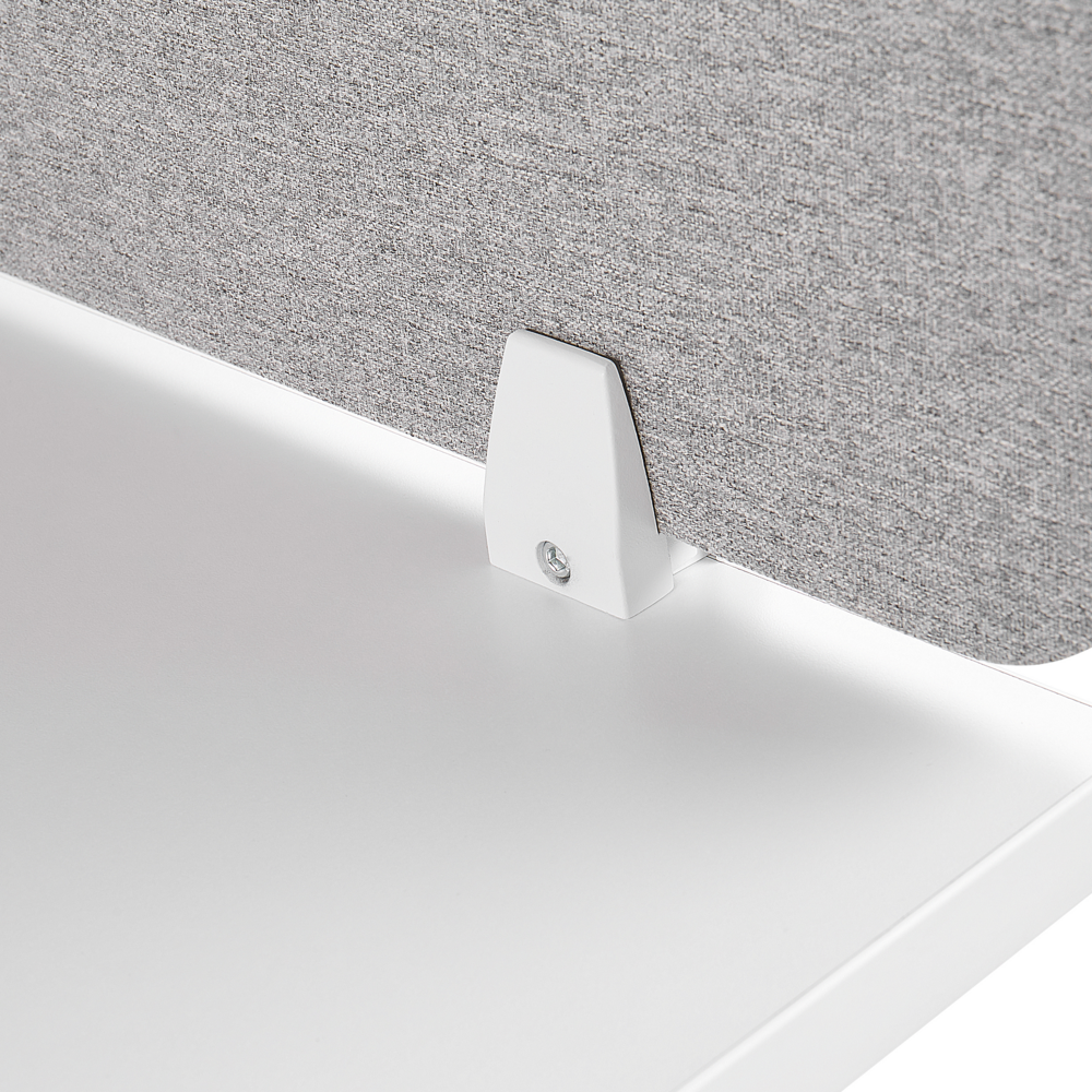 Pannello Divisorio Grigio Chiaro Fonoassorbente 180 x 40 cm in Plastica PET