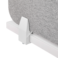 Pannello Divisorio Grigio Chiaro Fonoassorbente 72 x 40 cm in Plastica PET