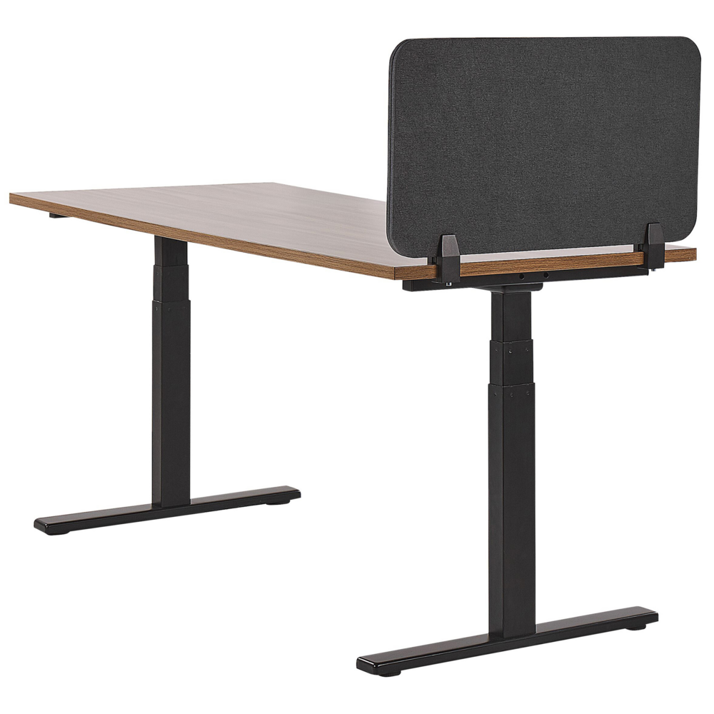 Pannello Divisorio Grigio Scuro Fonoassorbente 72 x 40 cm in Plastica PET