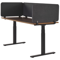 Pannello Divisorio Grigio Scuro Fonoassorbente 72 x 40 cm in Plastica PET