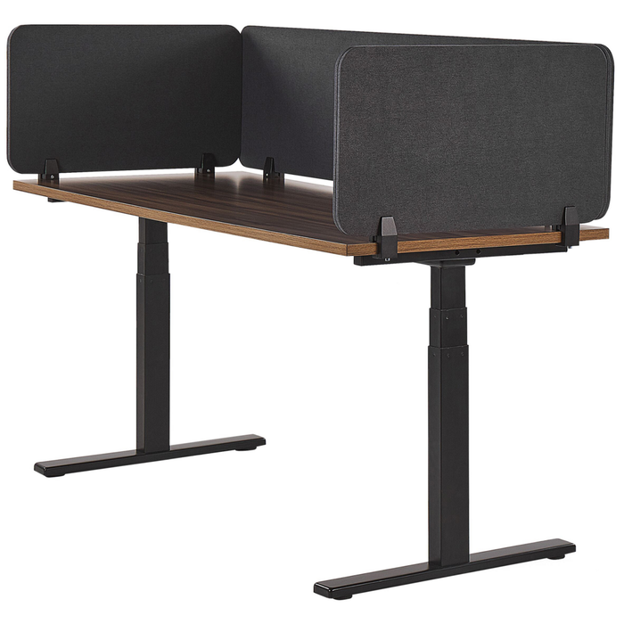 Pannello Divisorio Grigio Scuro Fonoassorbente 72 x 40 cm in Plastica PET