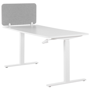 Pannello Divisorio Grigio Chiaro Fonoassorbente 80 x 40 cm in Plastica PET