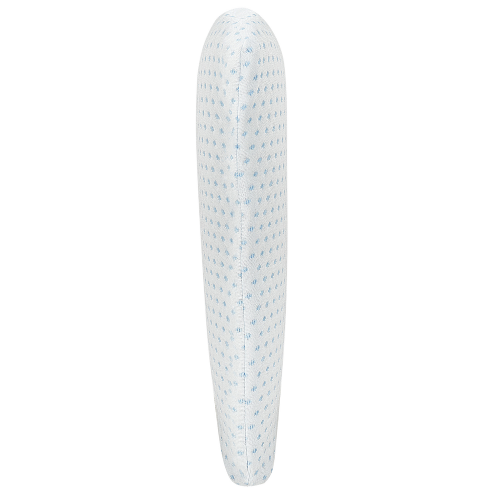 Cuscino Memory Foam Tessuto Poliestere Bianco Supporto Collo Ortopedico Antiallergico 55 x 35 cm