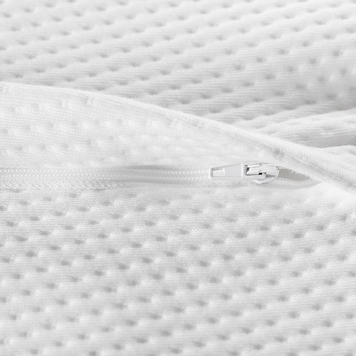 Cuscino Memory Foam Tessuto Poliestere Bianco Supporto Collo Ortopedico Antiallergico 57 x 35 cm