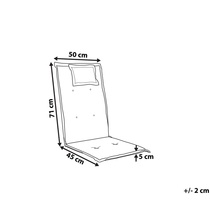Cuscino per sedia da giardino Cuscino per schienale in poliestere rosso Design moderno Cuscino per esterni