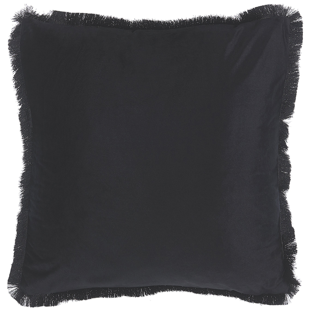 Set di 2 cuscini decorativi Animale Nero 45 x 45 cm Motivo Tigre moderno Glamour Decor