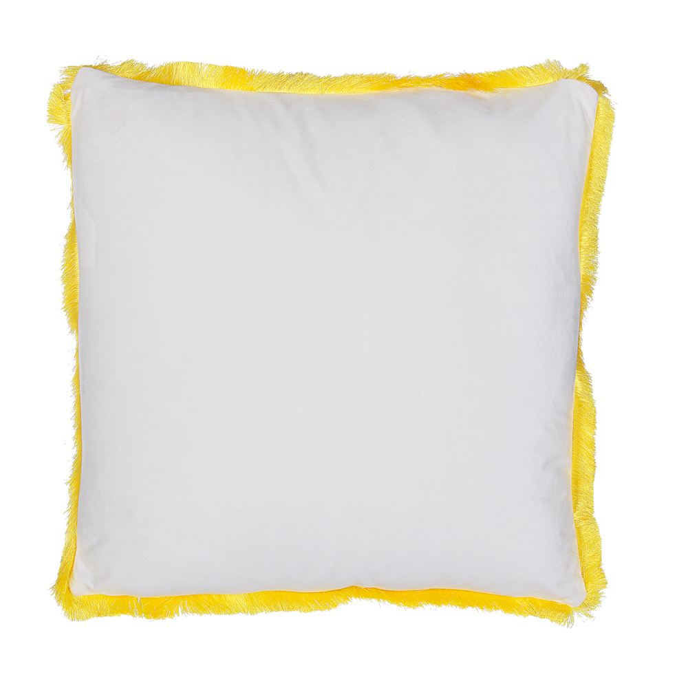 Set di 2 cuscini decorativi forma di animale giallo 45 x 45 cm moderno Glamour Decor accessori