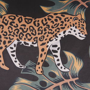 Set di 2 cuscini decorativi nero forma di animale45 x 45 cm motivo leopardo moderno Glamour Decor Accessori