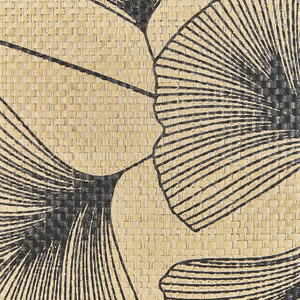 Set di 2 cuscini decorativi Stampa foglie beige 45 x 45 cm motivo ispirato alla natura moderno Glamour Decor Accessori