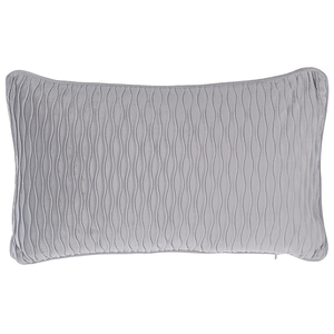 Set di 2 Cuscini decorativi motivo Grigio Rettangolare 30 x 50 cm Accessori decorativi moderni Tradizionali