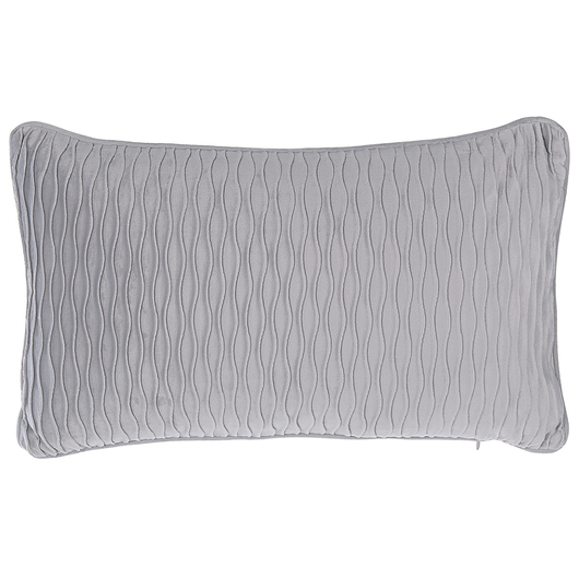 Set di 2 Cuscini decorativi motivo Grigio Rettangolare 30 x 50 cm Accessori decorativi moderni Tradizionali