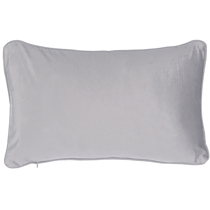 Set di 2 Cuscini decorativi motivo Grigio Rettangolare 30 x 50 cm Accessori decorativi moderni Tradizionali