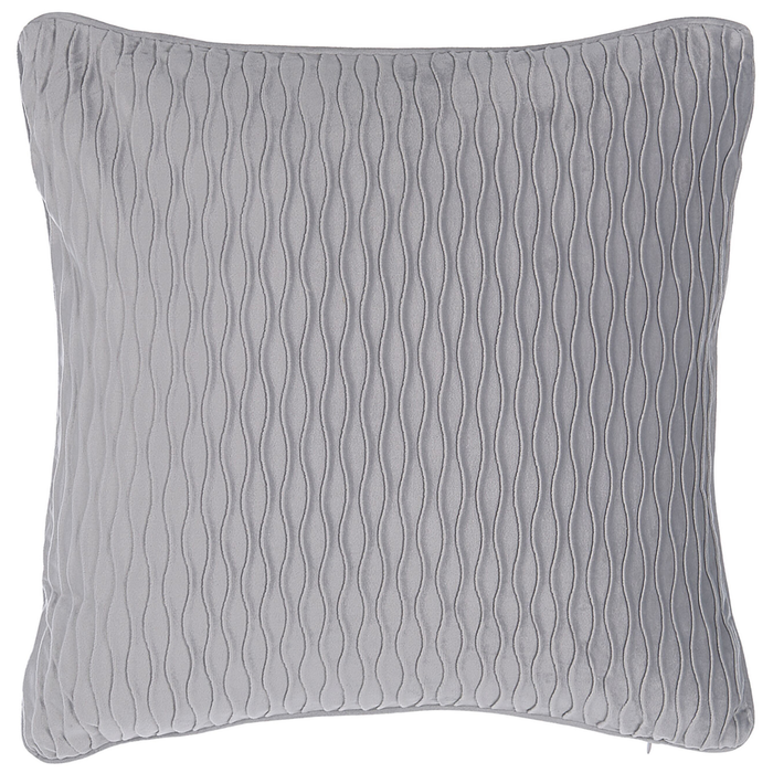 Set di 2 Cuscini decorativi motivo Grigio Rettangolare 45 x 45 cm Accessori decorativi moderni Tradizionali