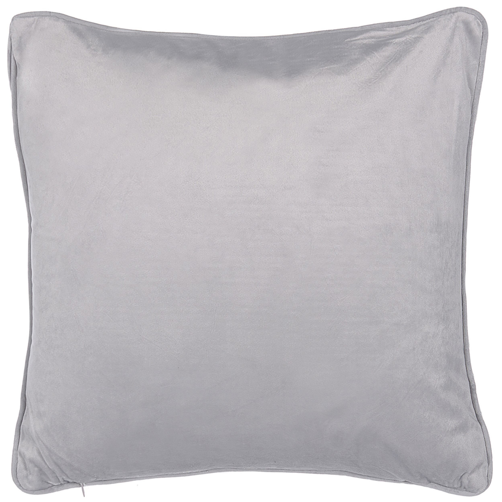 Set di 2 Cuscini decorativi motivo Grigio Rettangolare 45 x 45 cm Accessori decorativi moderni Tradizionali