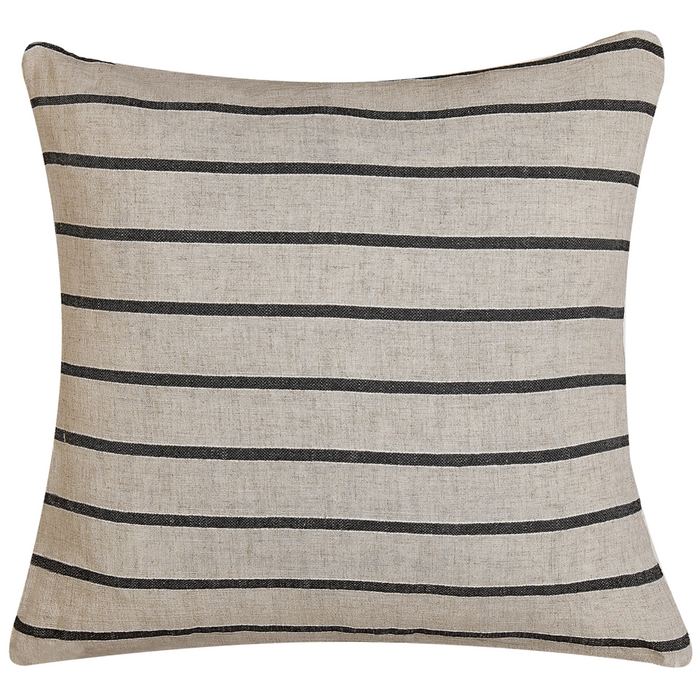 Set di 2 Cuscini decorativi beige e nero 43 x 43 cm Bottoni Rivestiti Quadrati Arredamento moderno