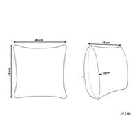 Cuscino decorativo Pelle di vacchetta grigia Patchwork 45 x 45 cm Accessori per arredamento moderno country