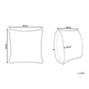 Cuscino decorativo Pelle di vacchetta grigia Patchwork 45 x 45 cm Accessori per arredamento moderno country