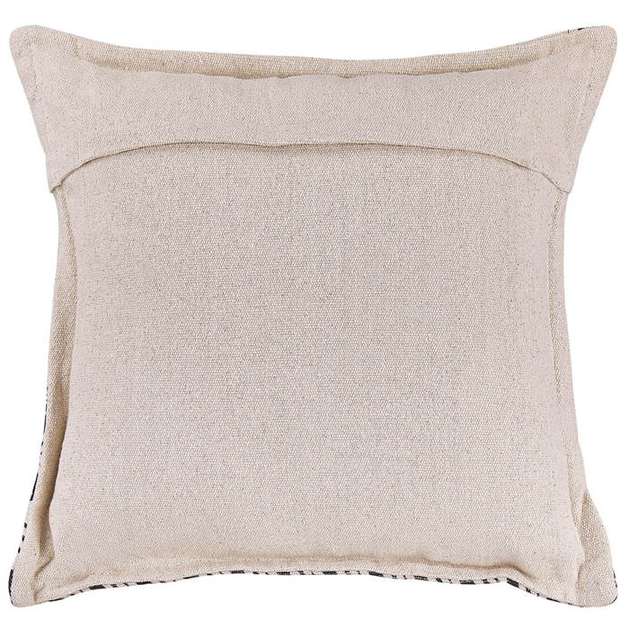 Set di 2 cuscini Set di 2 cuscini copricuscino in cotone nero e beige con motivo boho quadrato di riempimento 45 x 45 cm