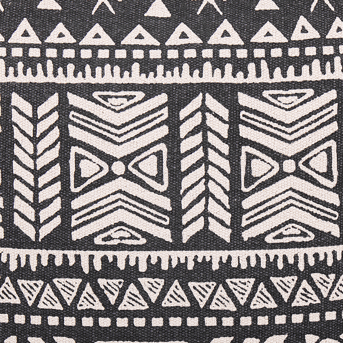 Set di 2 cuscini Set di 2 cuscini copricuscino in cotone nero e beige con motivo boho quadrato di riempimento 45 x 45 cm