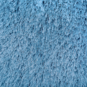 Set di 2 cuscini decorativi Fodera per cuscino in tessuto poliestere blu con inserto superficie pelosa 45 x 45 cm