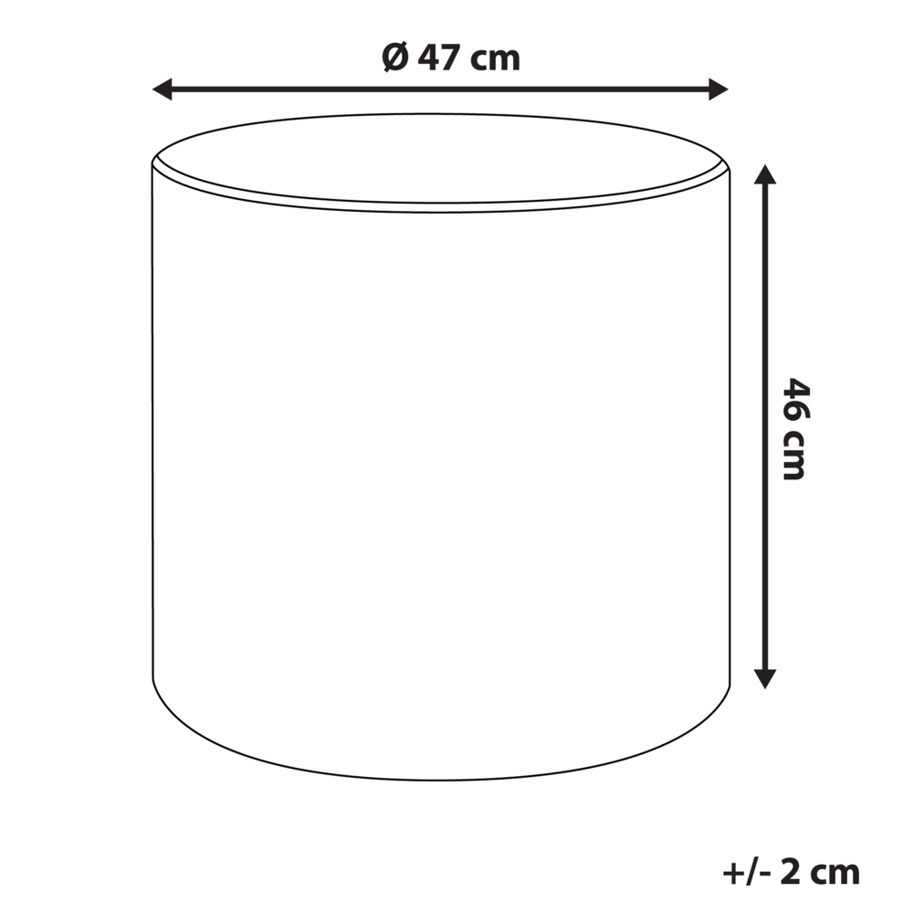 Pouf ottomana poggiapiedi rotondo in velluto arancione moderno