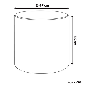 Pouf ottomana poggiapiedi rotondo in velluto arancione moderno