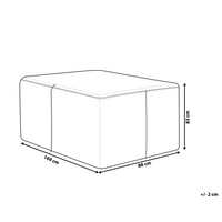 Copertura impermeabile per mobili da giardino Tessuto rivestito in PVC grigio 169 x 88 x 83 cm