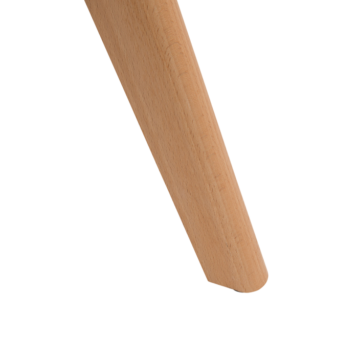 Set di 2 Sedie da Pranzo in Ecopelle Nera Gambe in Legno Lucido