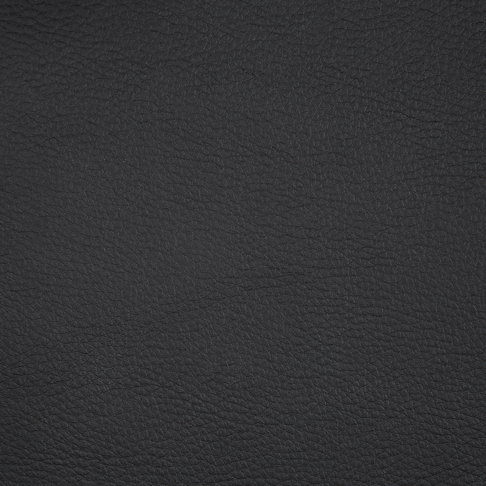 Set di 2 Sedie da Pranzo in Ecopelle Nera Gambe in Legno Lucido