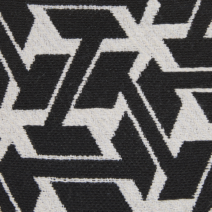 Set di 2 cuscini decorativi in cotone bianco e nero 45 x 45 cm federe rimovibili con imbottitura in poliestere