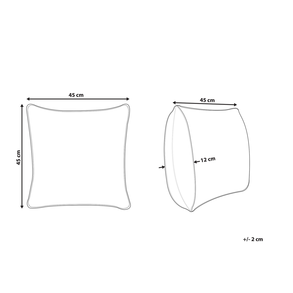 Cuscino decorativi in cotone bianco e nero 45 x 45 cm Fodera per cuscino a quadri con imbottitura in poliestere