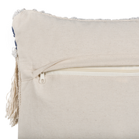 Cuscino decorativo in cotone beige 45 x 45 cm Federa per cuscino con frange testurizzate con imbottitura in poliestere