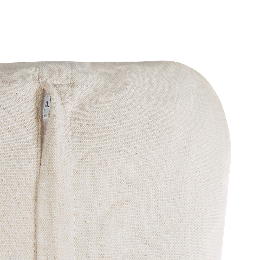 Set di 2 cuscini decorativi in bianco e nero 45 x 45 cm in cotone rimovibili con imbottitura in poliestere