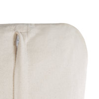 Set di 2 cuscini decorativi in bianco e nero 45 x 45 cm in cotone rimovibili con imbottitura in poliestere