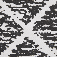 Set di 2 cuscini decorativi in cotone bianco e nero 45 x 45 cm federe rimovibili con imbottitura in poliestere