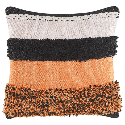 Set di 2 cuscini decorativi Cotone multicolore Parte anteriore in cotone Retro 45 x 45 cm Federa fatta a mano con imbottitura in poliestere