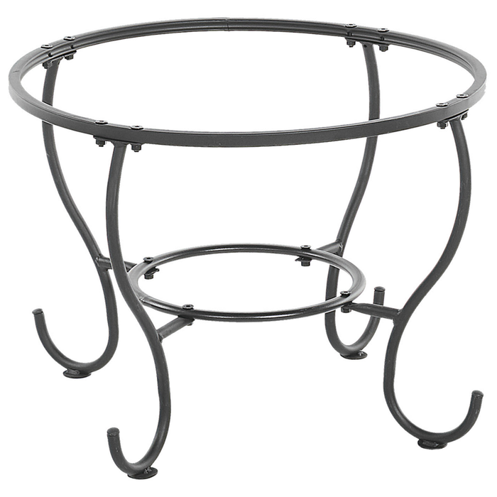 Stufa a braciere in acciaio Nero con coperchio a forma di ciotola da giardino esterno